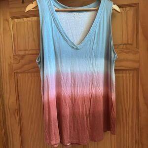 Maurice’s Blue and Pink Gradient Tank Top